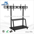 2015 hot selling modern mobile TV stand TV cart for double screens